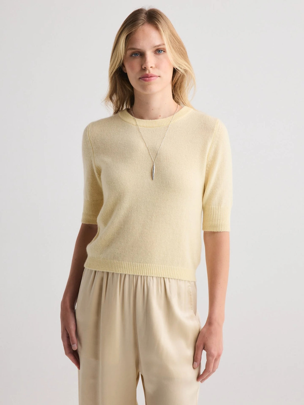 W.Cashmere Celina Short Sleeves Sweater at Romi Boutique