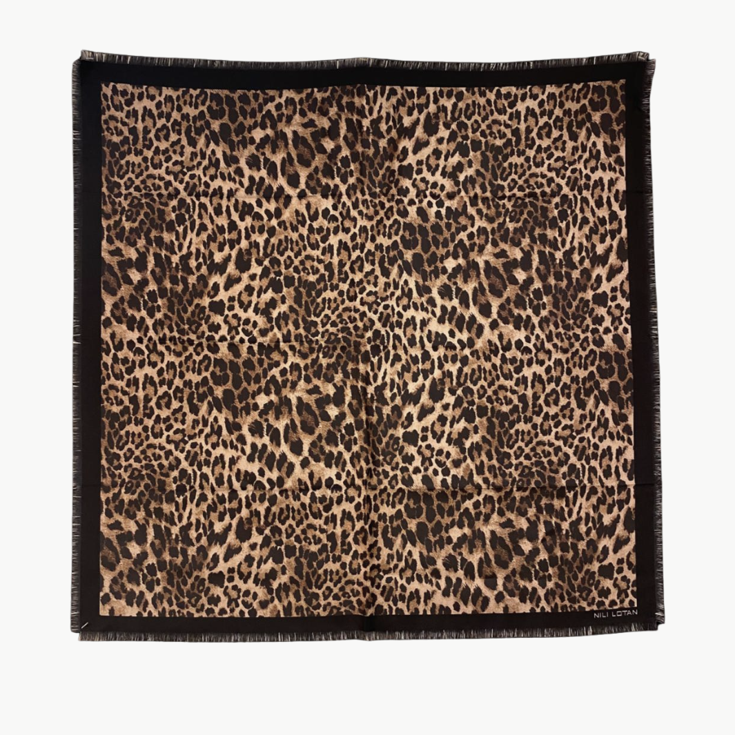 Leopard Twill Scarf