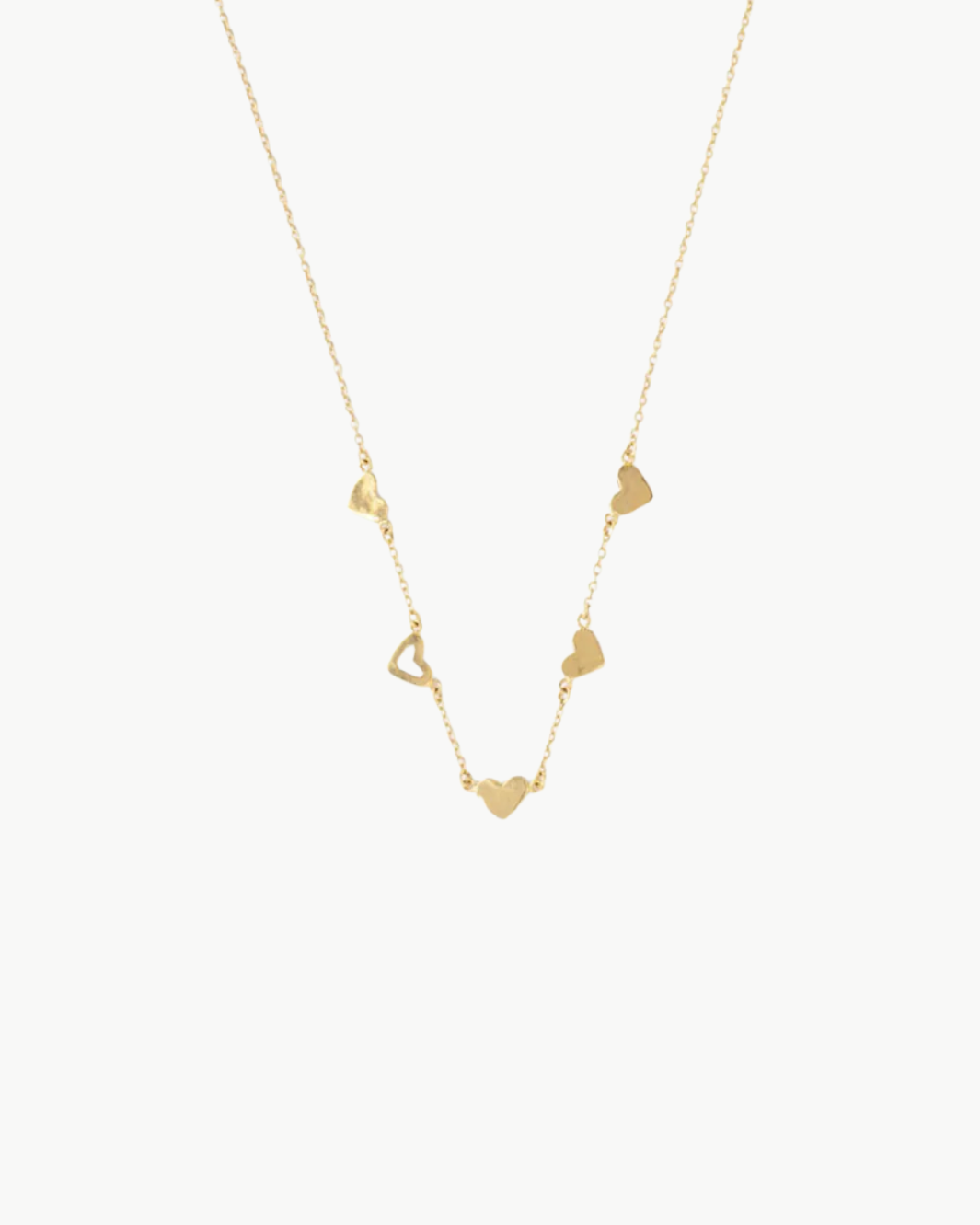 HEART NECKLACE IN YELLOW GOLD