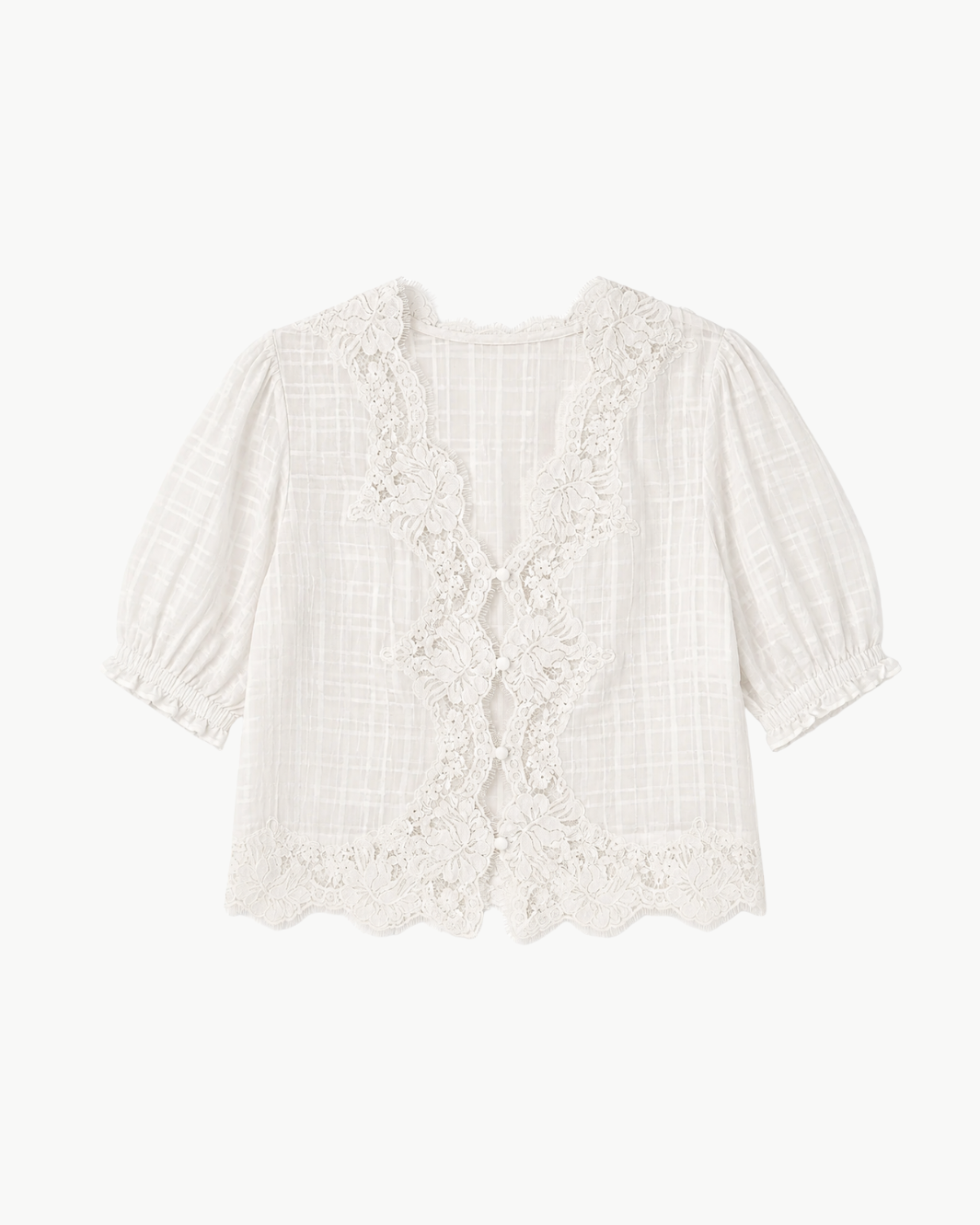 Junie Cotton Plaid Top