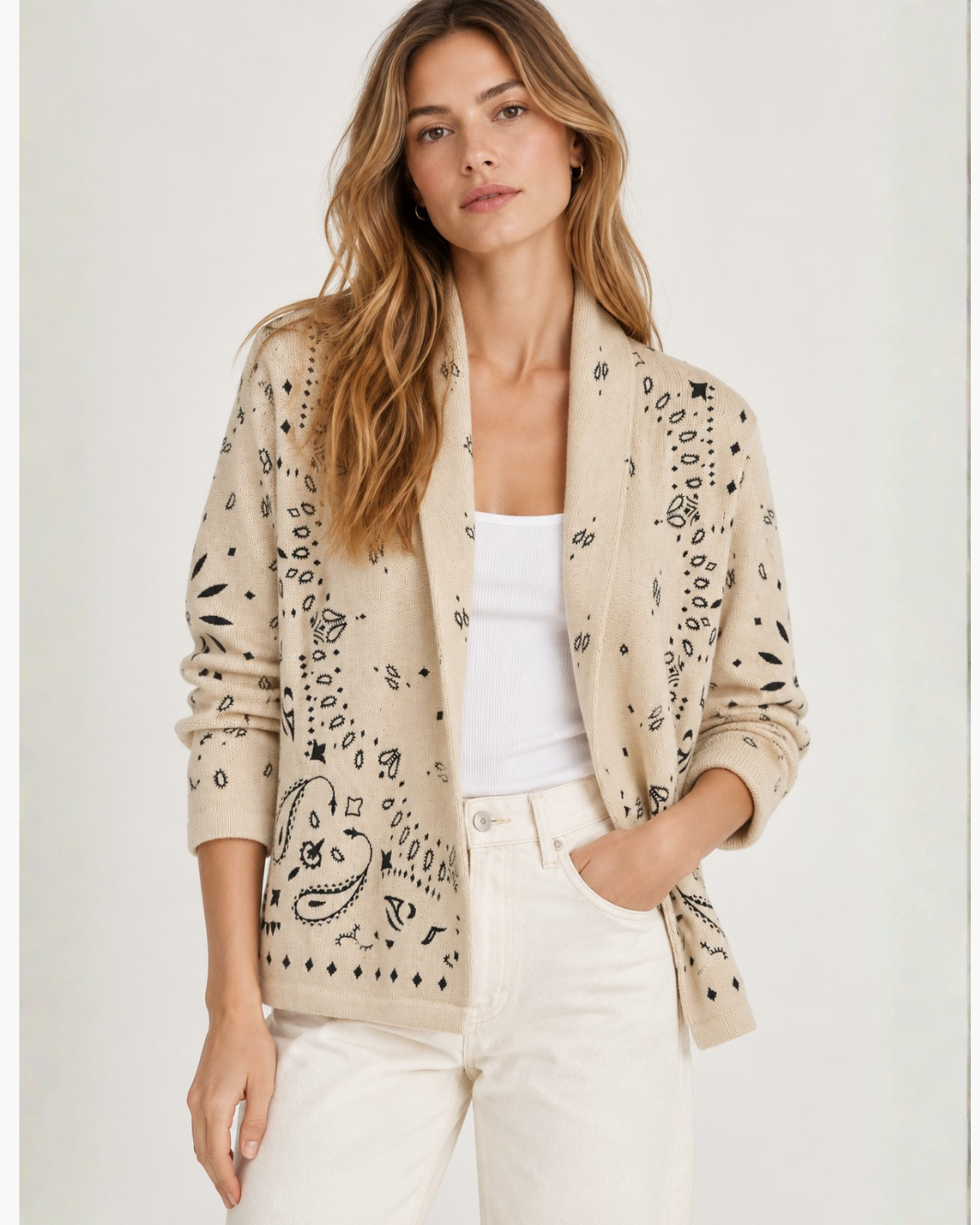 Vest Cody Bandana Cardigan