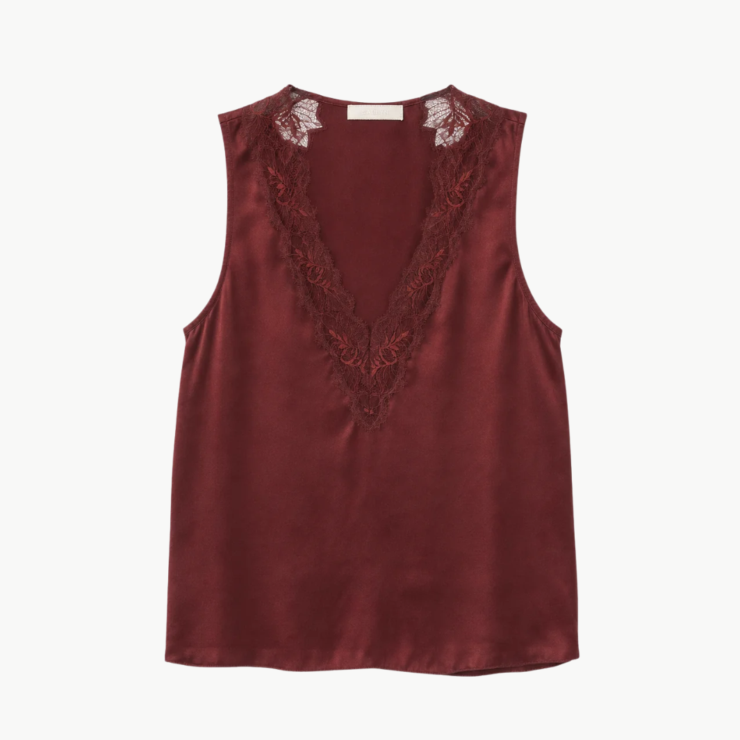 Mazzy V-Nk Lace Tank