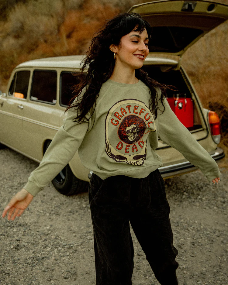 GRATEFUL DEAD CREWNECK IN SAGE