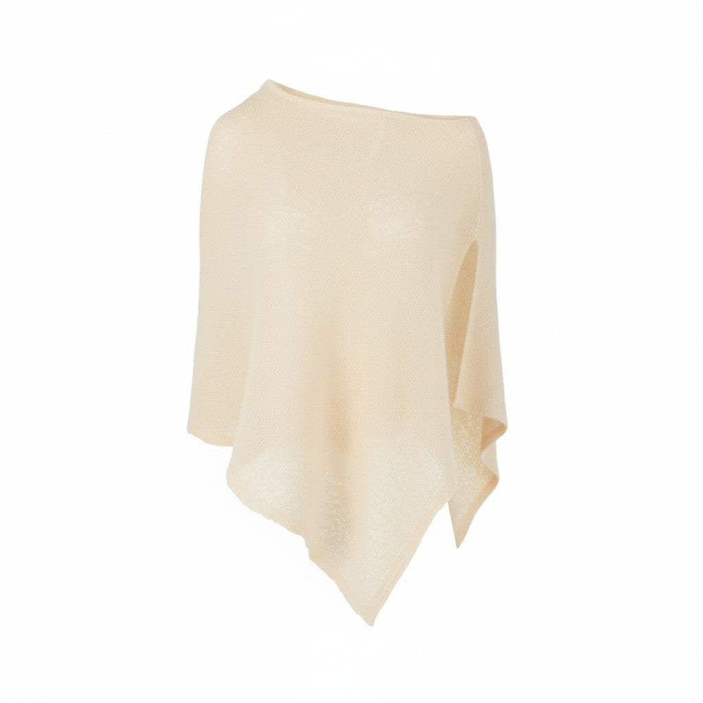 SEQUIN CROPPED PONCHO CAPELET IN IVORY