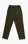 Pharaoh ANDY PANT IN WASHED CANVA IN ARMY at Romi Boutique