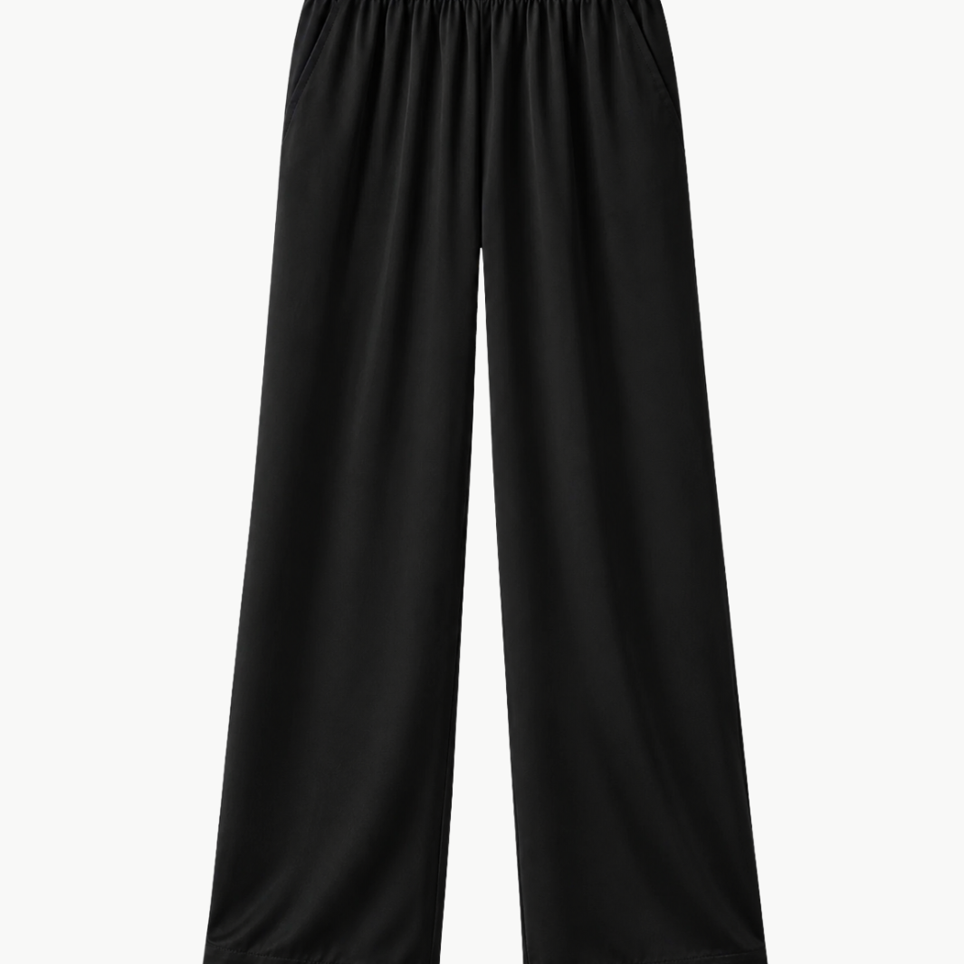 Brynn High Rise Pull On Wide Leg Pant