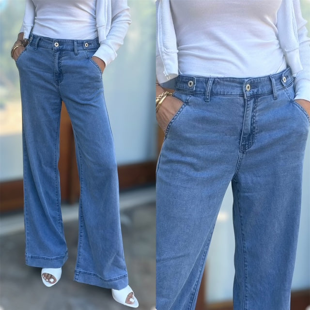 Bevy Flog Linda Denim at Romi Boutique
