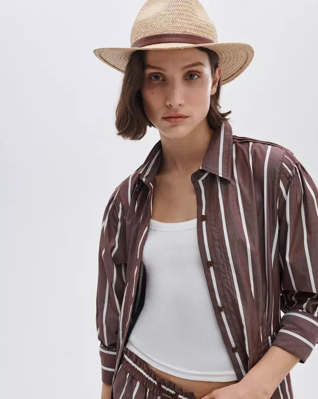 Rag & Bone PACKABLE STRAW FEDORA at Romi Boutique