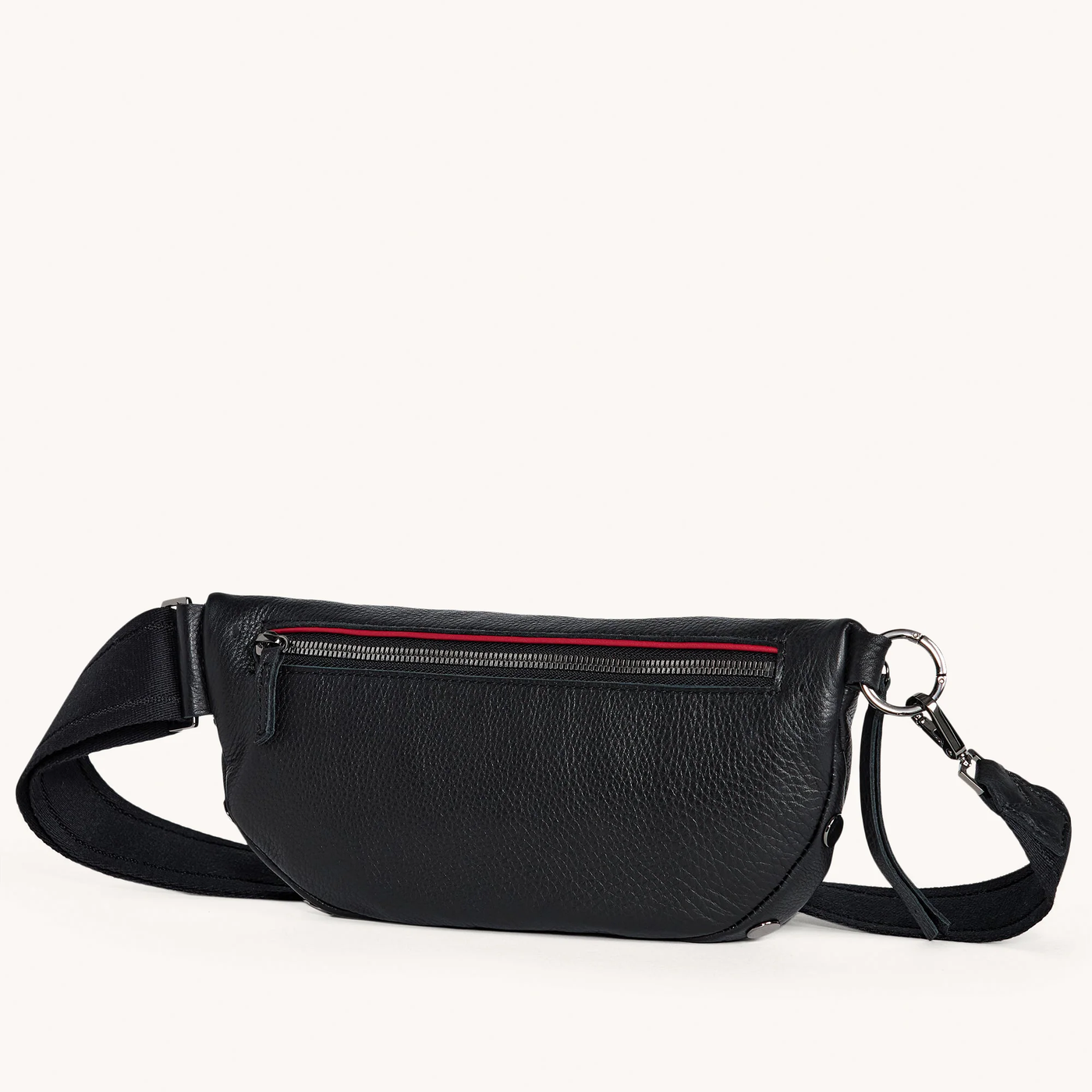 CHARLES CROSSBODY MED IN BLACK/GUNMETAL