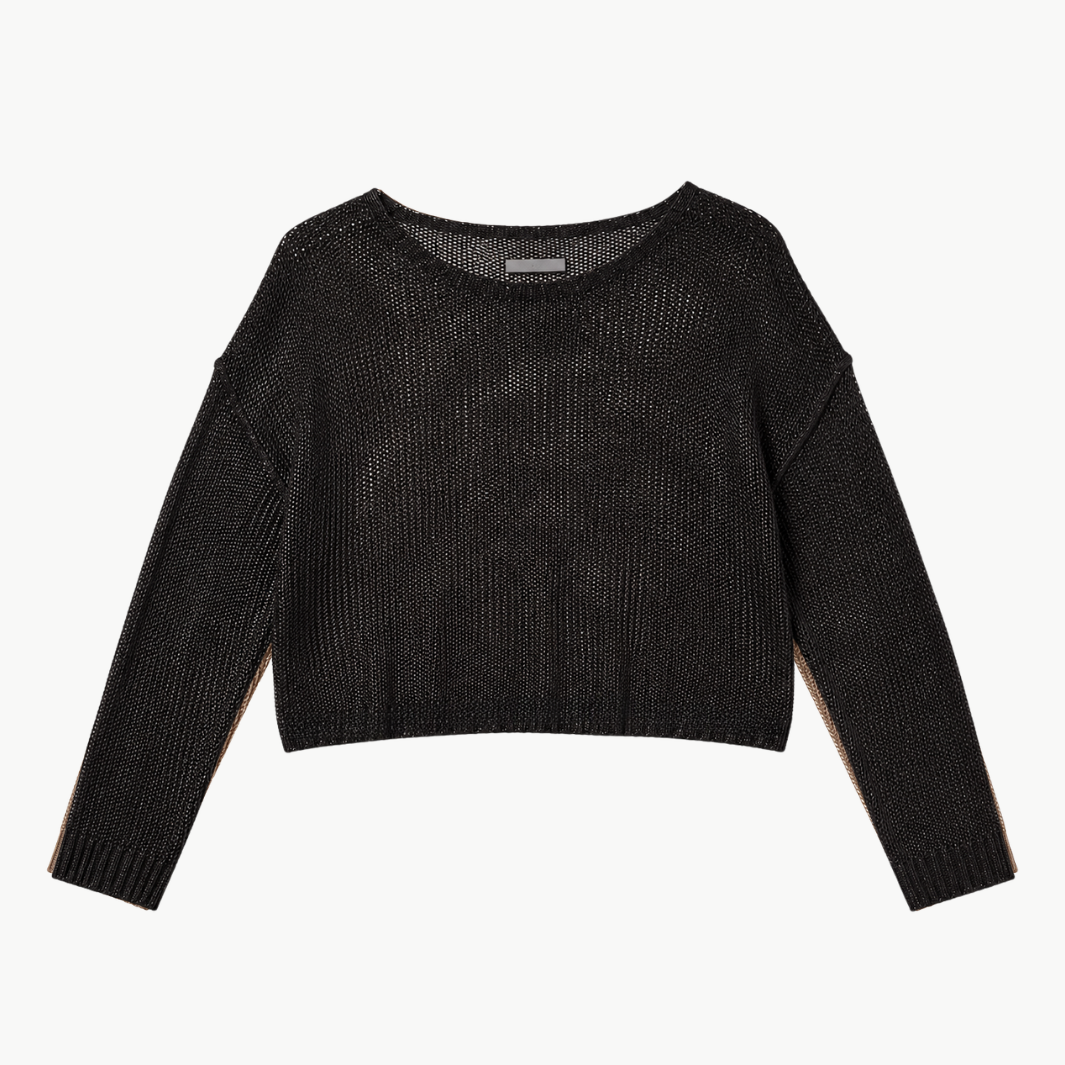 Linen Open Bateau Top