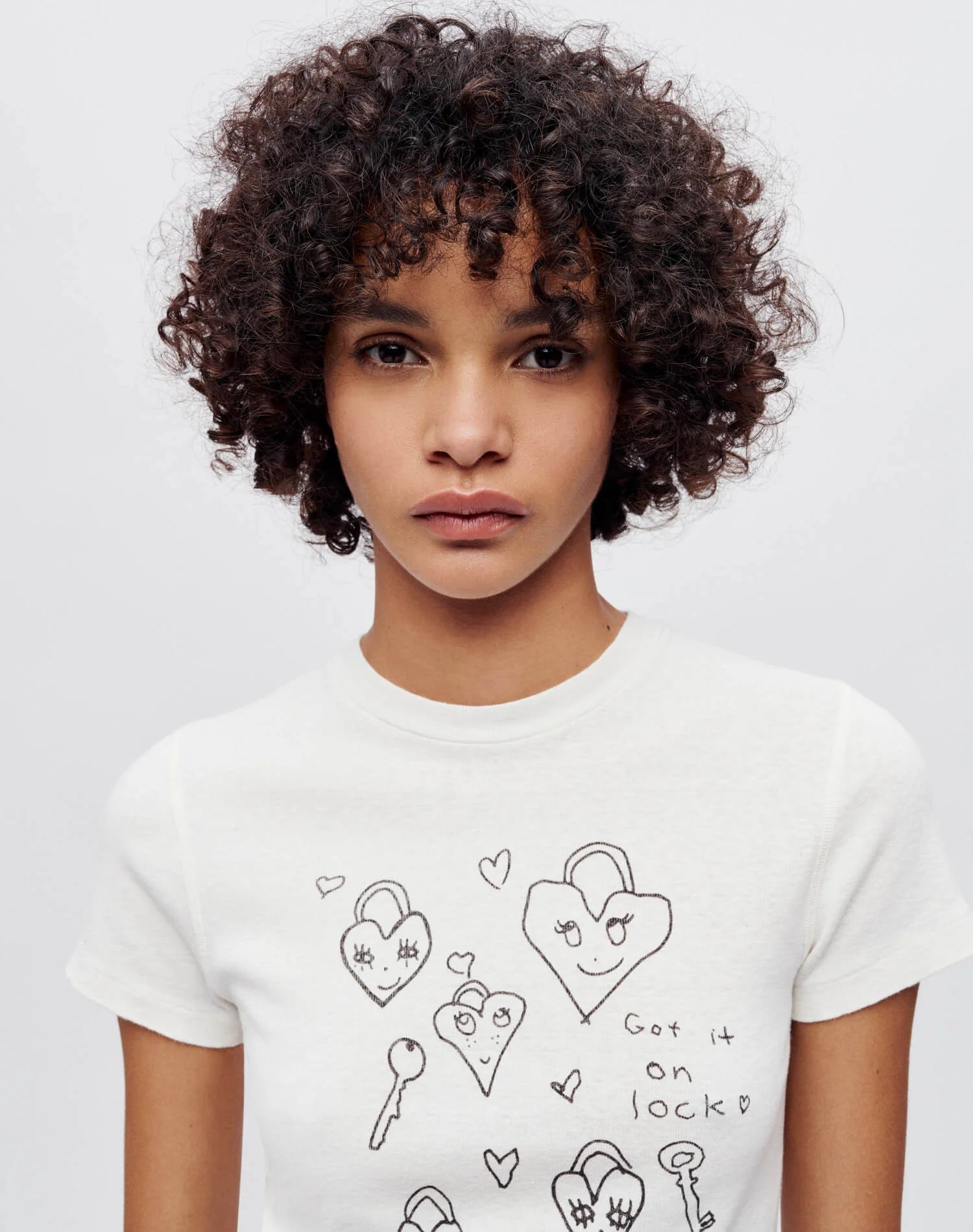 Re/Done 90s "Baby Hearts" Tee at Romi Boutique