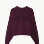 White & Warren Cashmere Blend Luxe Fringe Crewneck at Romi Boutique