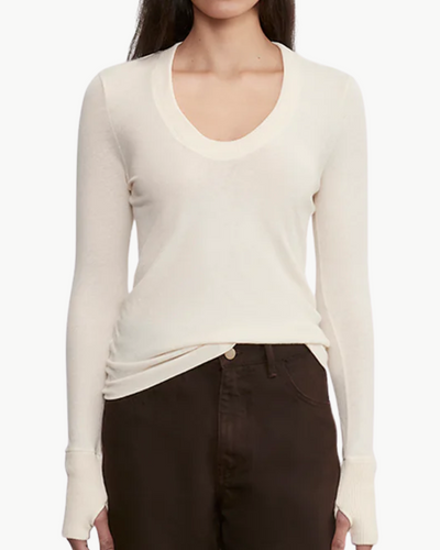 CASHMERE EASY CUFFED U IN NATURAL