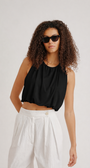 Sablyn WHITNEY SANDWASH CROPPED BALLOON TANK at Romi Boutique