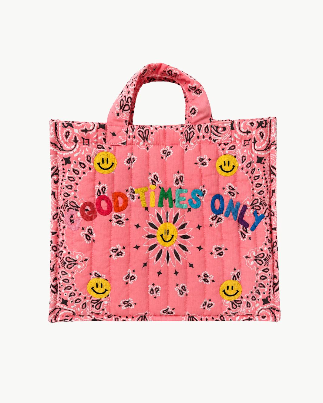 Medium Quilted Tote Bag - Good Times Only