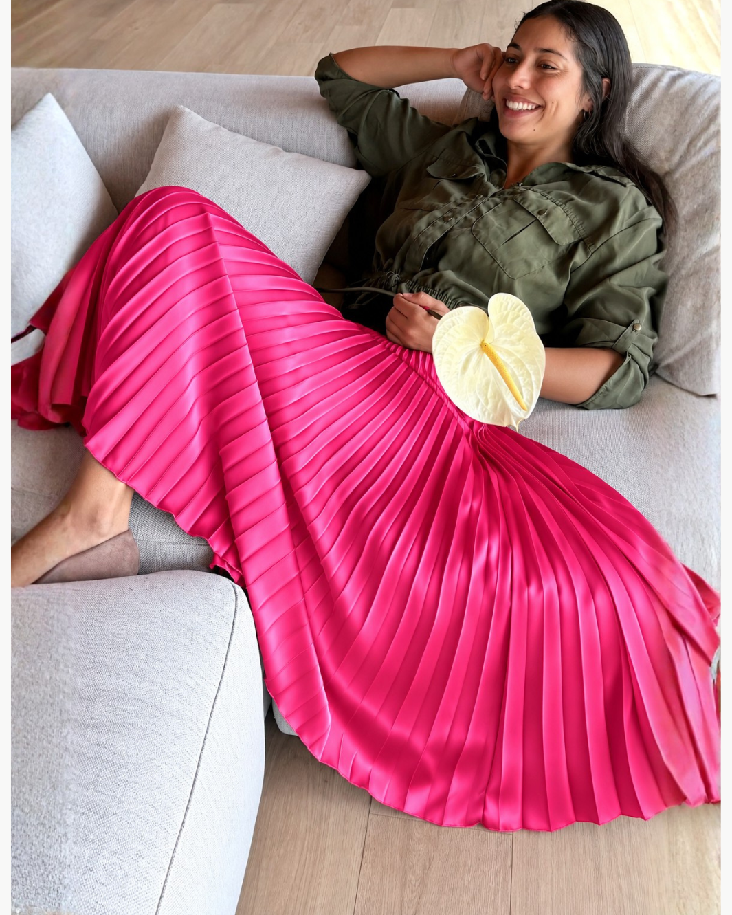 Classic Satin Skirt