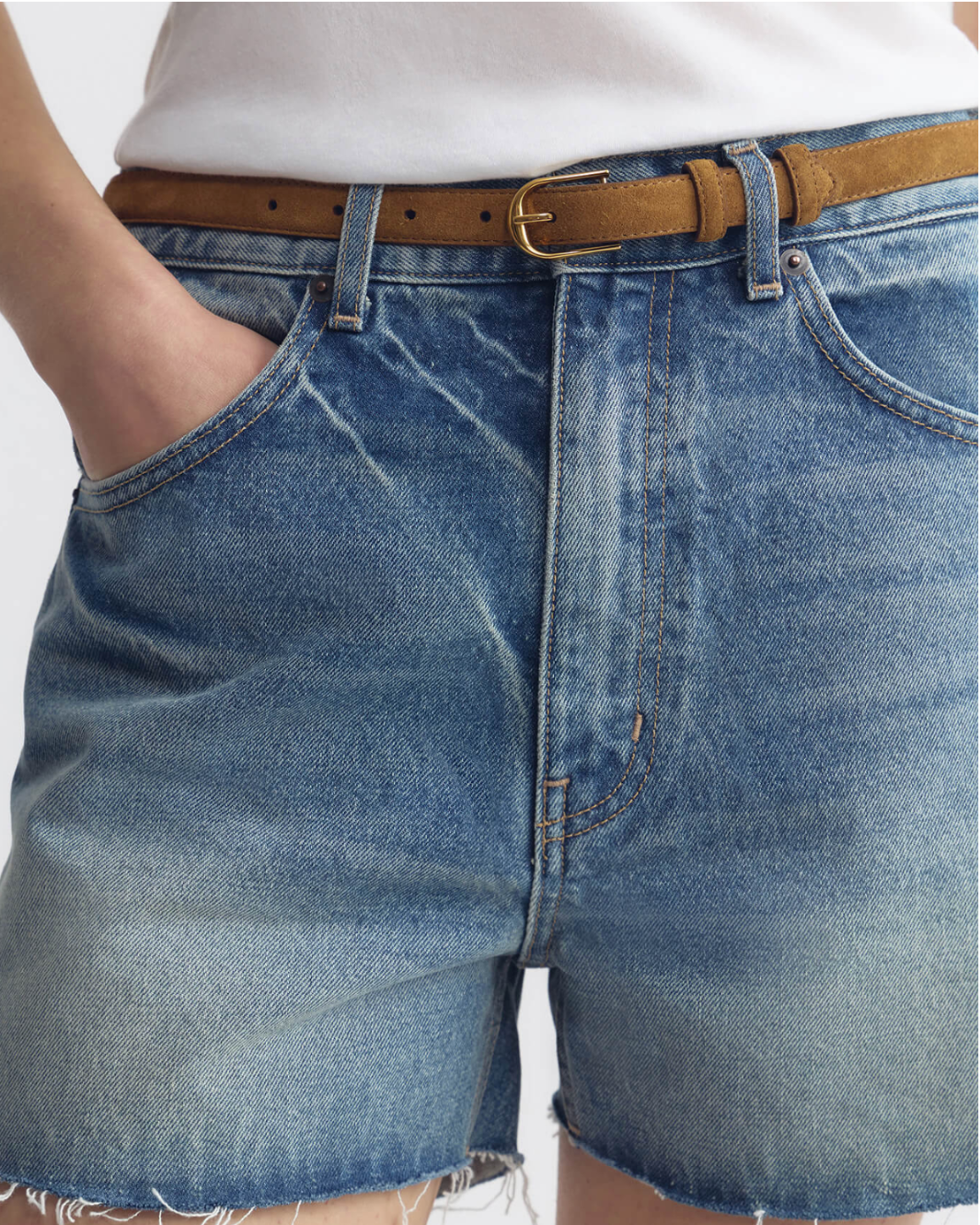 Nili Lotan Jane Suede Belt at Romi Boutique