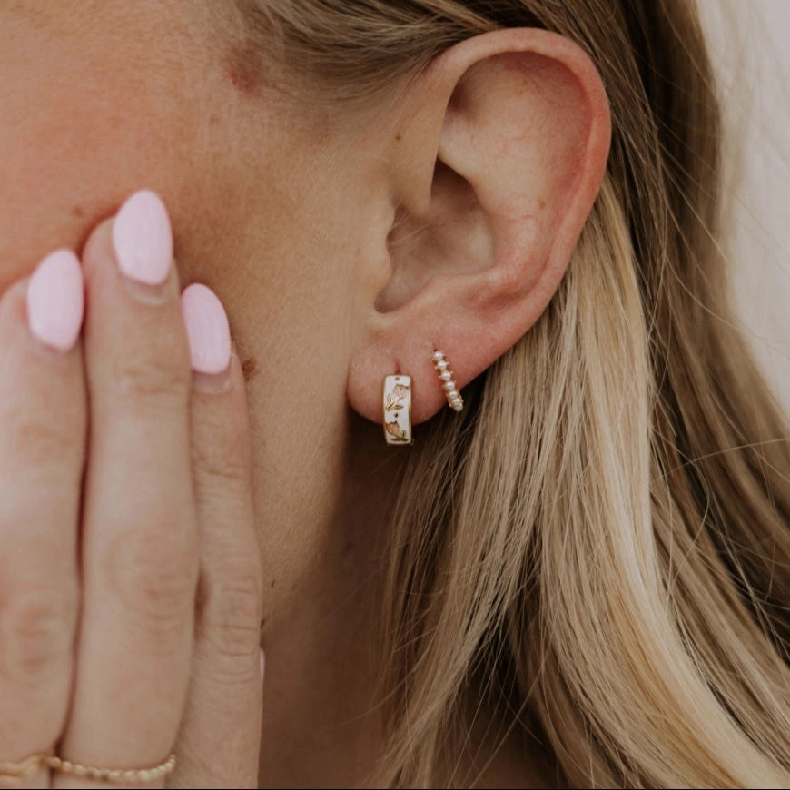 Romi Eloise Tea Cup Hoops at Romi Boutique