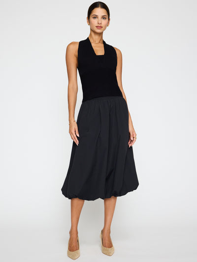 LOTI BUBBLE SKIRT IN BLACK ONYX