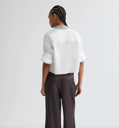 NEXT EX W/ CRYSTAL COLLAR IN WHITE