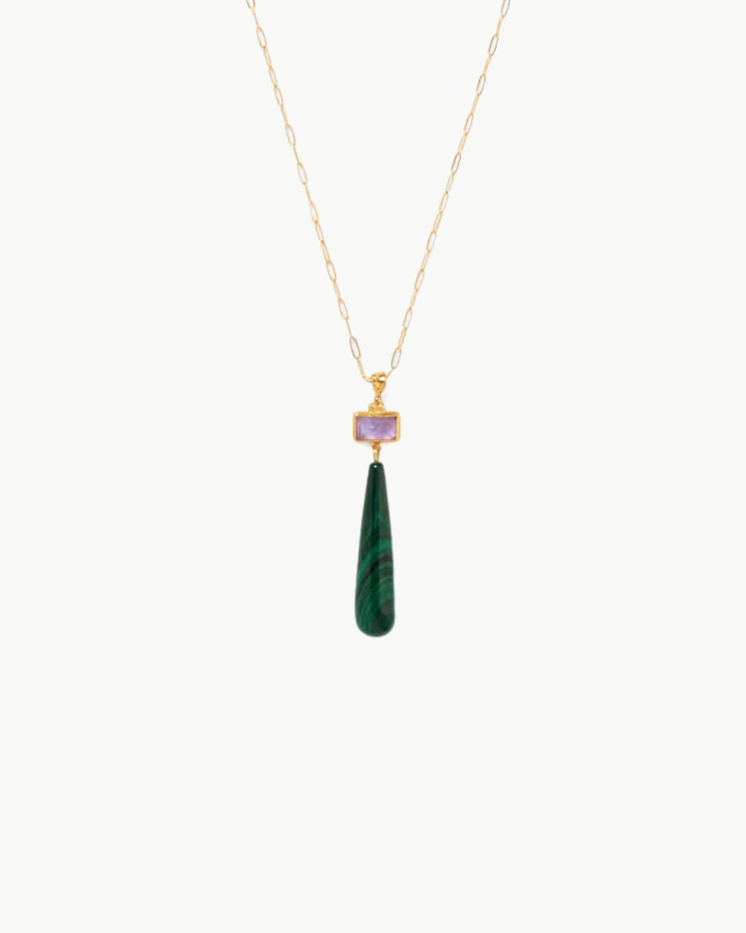 MESSINA NECKLACE IN MALACHITE MIX