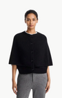 Lisa Yang Quinnie Cashmere Button Front Cape at Romi Boutique