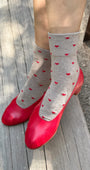 Le Bon Shoppe Heart Sneaker Socks at Romi Boutique