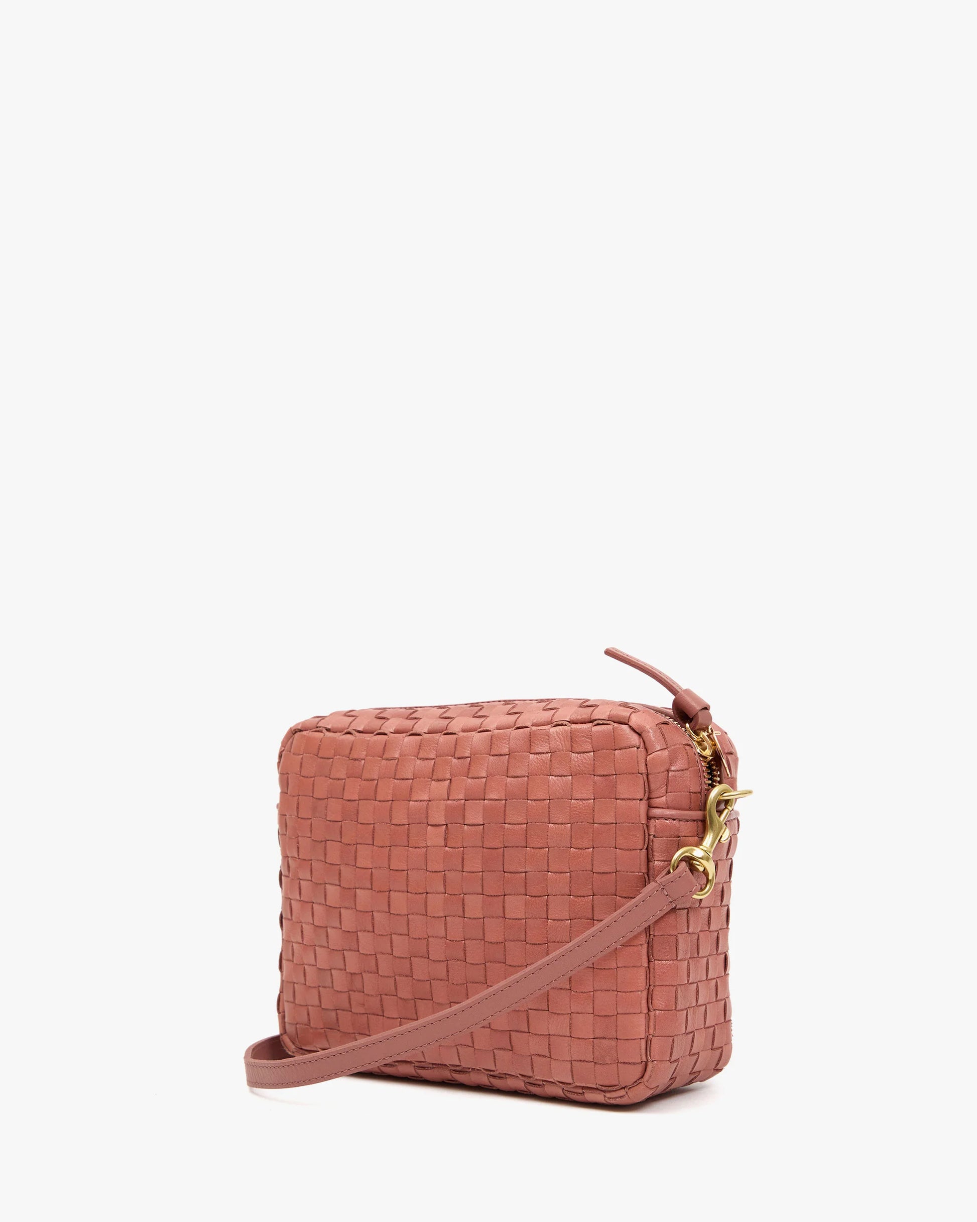 Clare V MIDI SAC WOVEN CHECKER at Romi Boutique