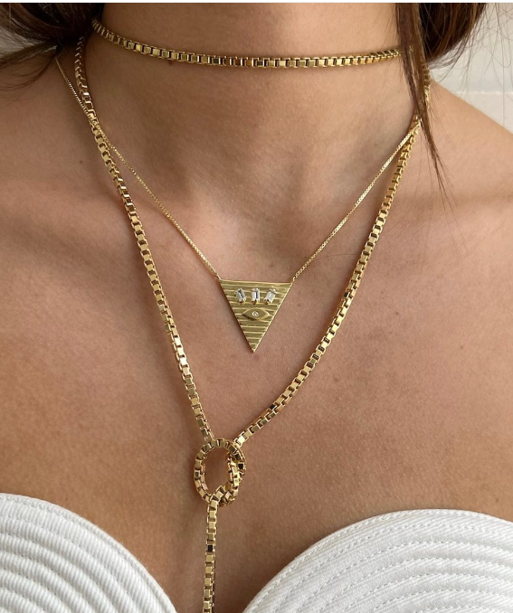 ANNIKA NECKLACE IN GOLD - Romi Boutique