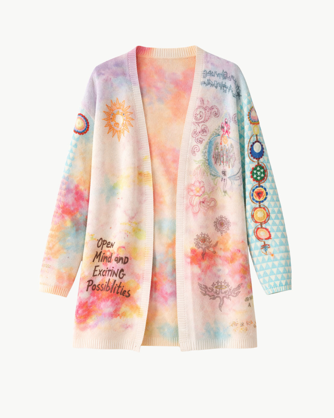 Me369 MYKONOS PRINTED CARDIGAN at Romi Boutique