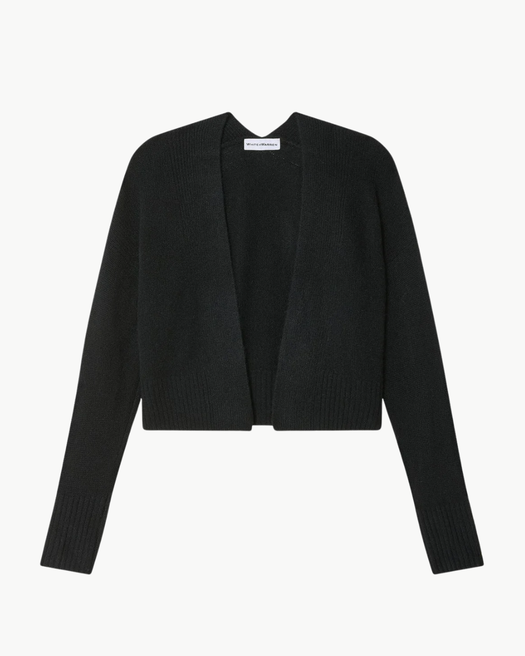White & Warren CASHMERE FEATHERWEIGHT OPEN CARDIGAN at Romi Boutique