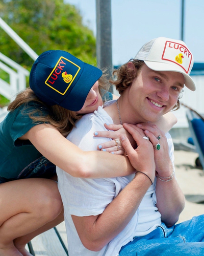 LUCKY DUCK TRUCKER IN INDIGO