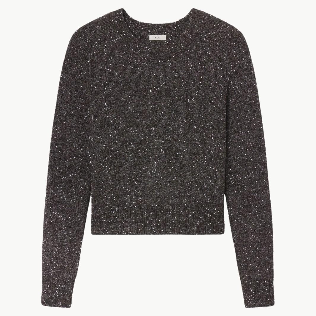 A.L.C Zoe Boucle Tweed Sweater at Romi Boutique