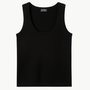 27 Miles VIOLETTE CASHMERE TANK IN BLACK at Romi Boutique