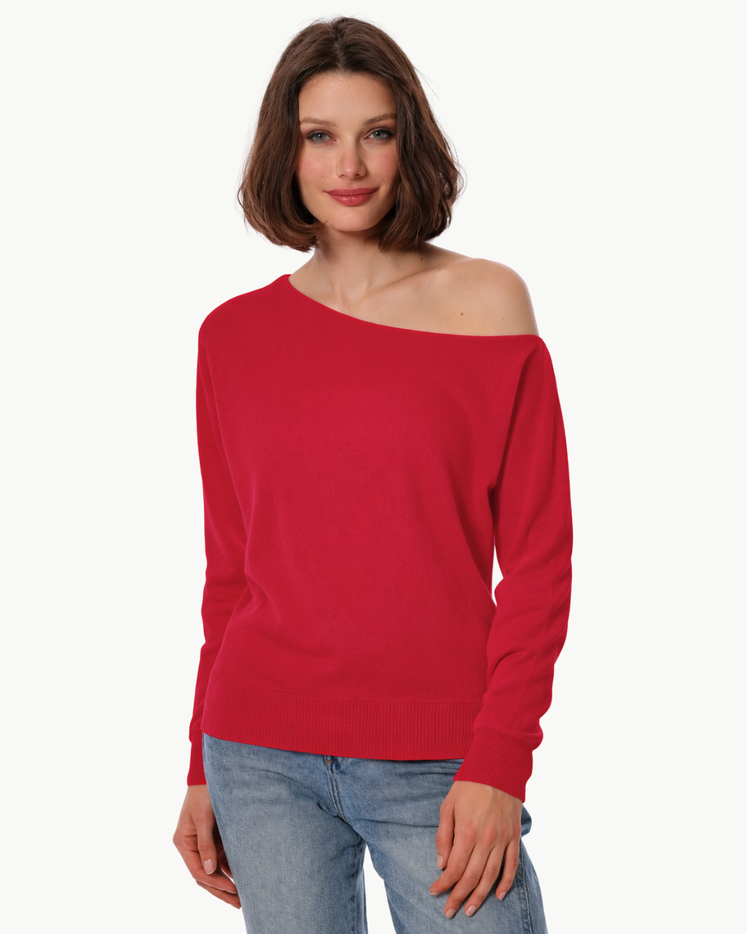 Minnie Rose COTTON CASHMERE OFF THE SHOULDER TOP at Romi Boutique