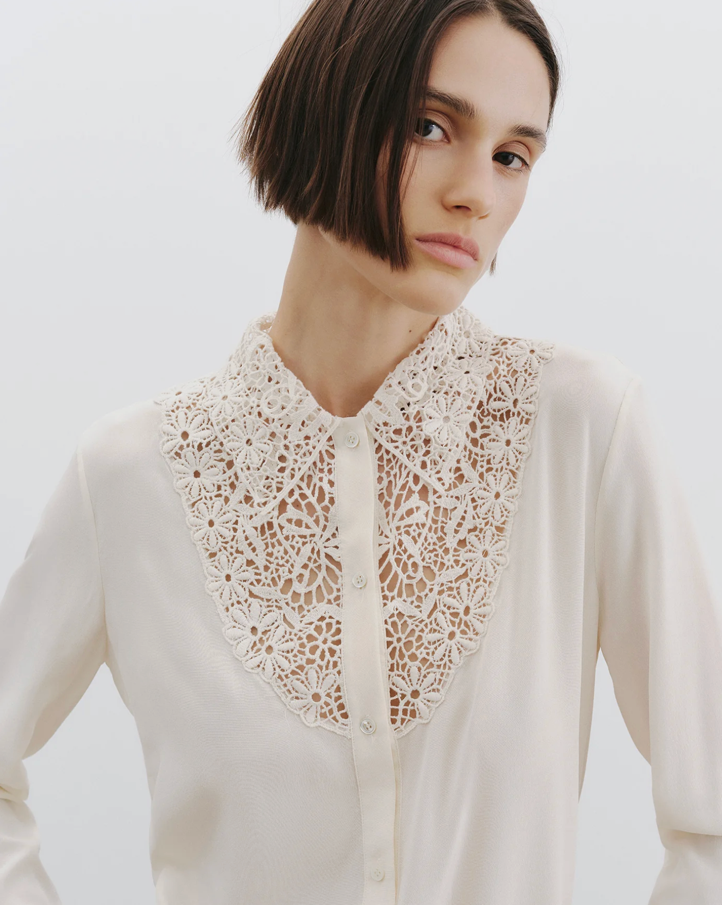 ZOLA LACE/SILK SHIRT