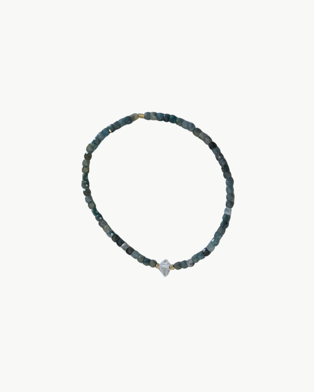 BEADED BRACELET IN DUSTY JADE