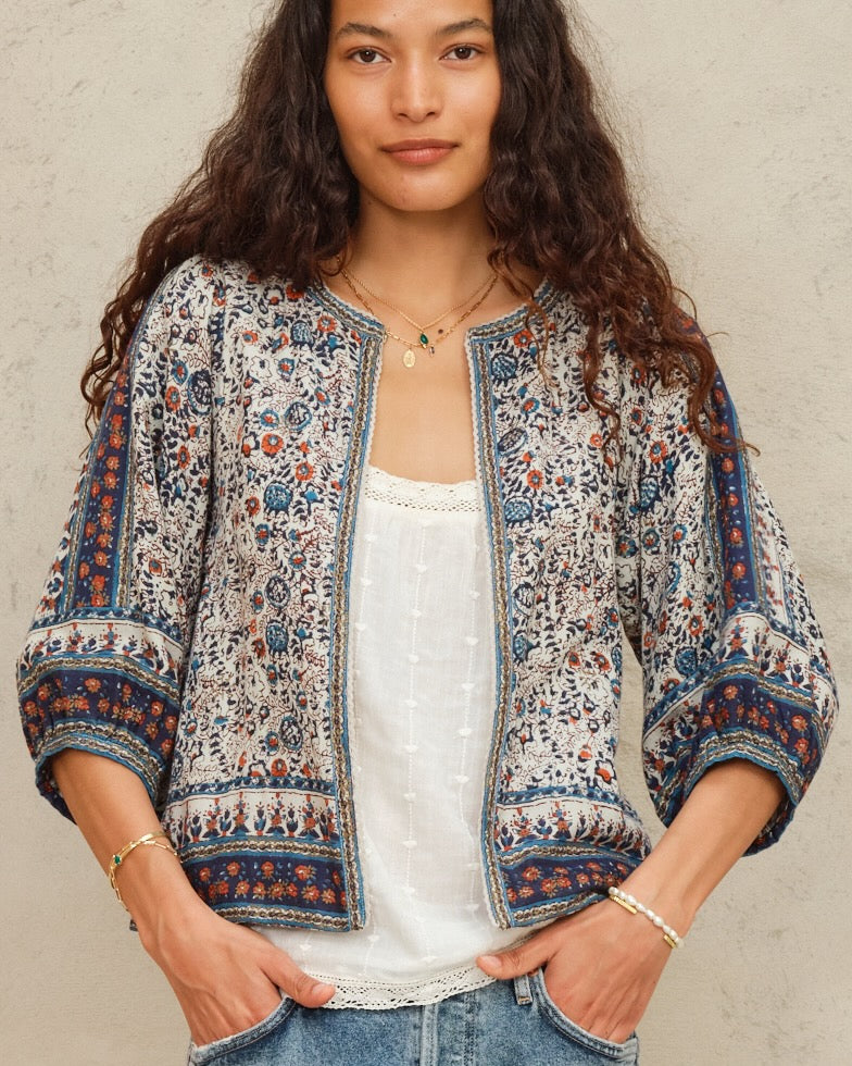 Mabe Cass Print Jacket at Romi Boutique
