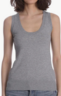 Minnie Rose SUPIMA COTTON CASHMERE SCOOP NECK TANK at Romi Boutique