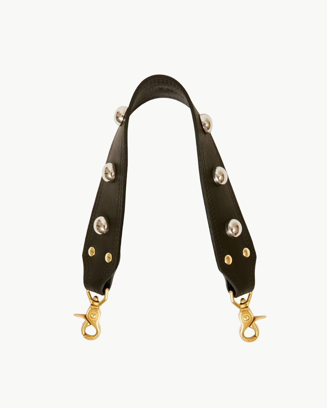SHOULDER STRAP IN BLACK W/ STUDS