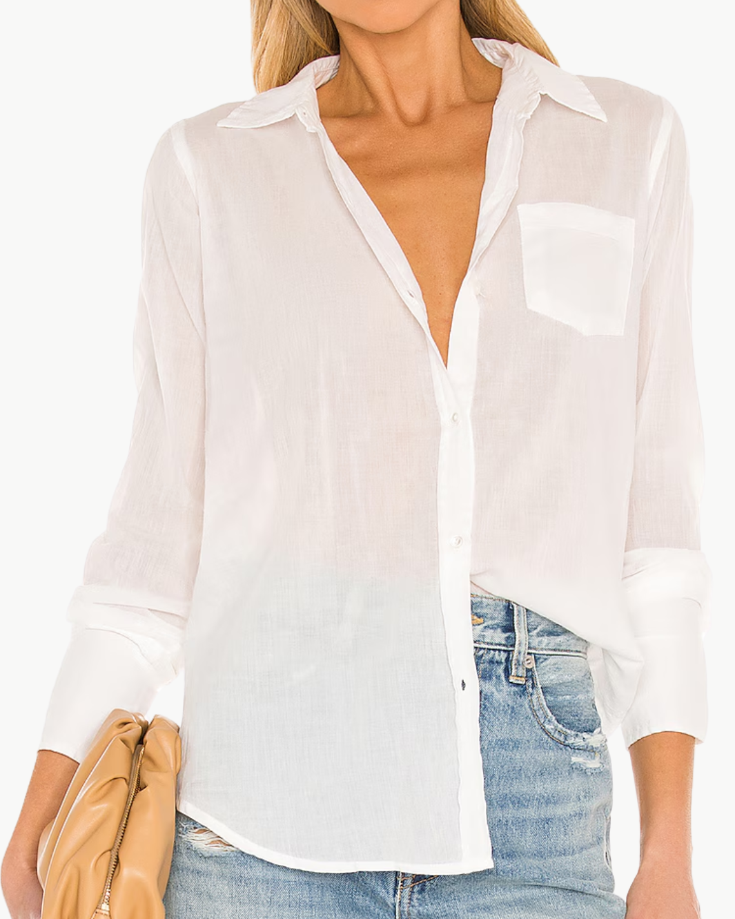 COTTON VOILE SHIRT IN IVORY