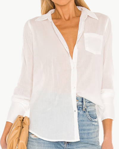 COTTON VOILE SHIRT IN IVORY