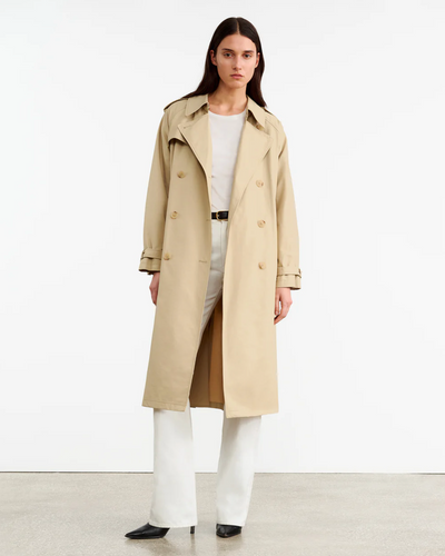 TANNER TRENCH COAT IN KHAKI