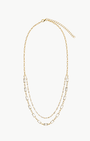 Romi Glass Pearl Double Strand Necklace at Romi Boutique