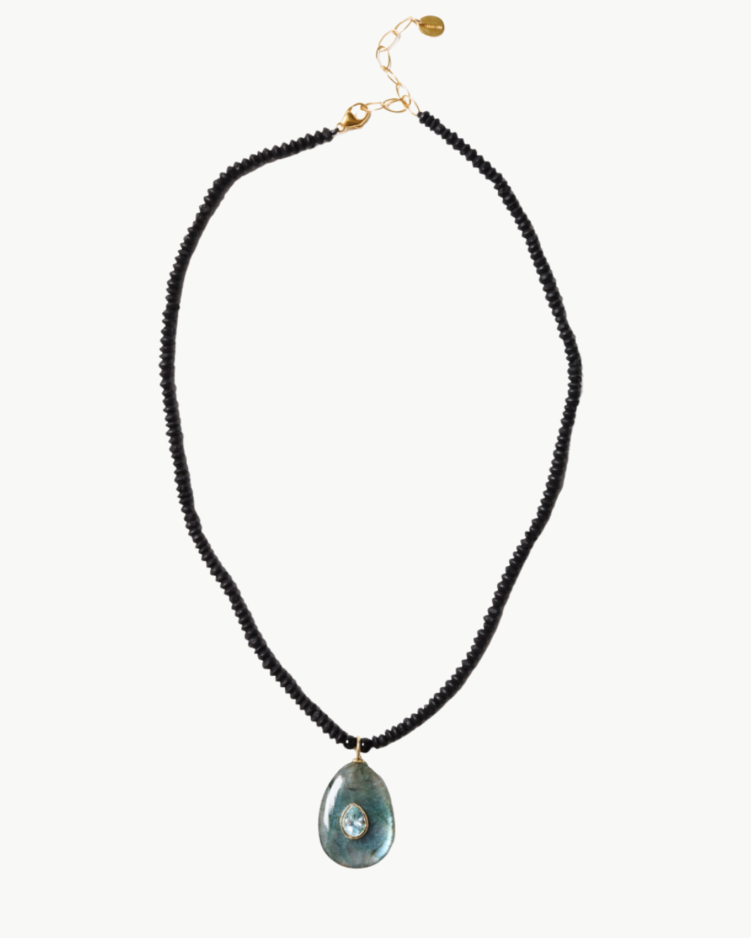 Chan Luu Black Jade Pendant Necklace at Romi Boutique