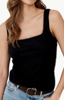 Autumn Cashmere BRUSHED SQUARE NECK TANK at Romi Boutique