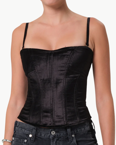 DARYA CORSET TOP IN BLACK