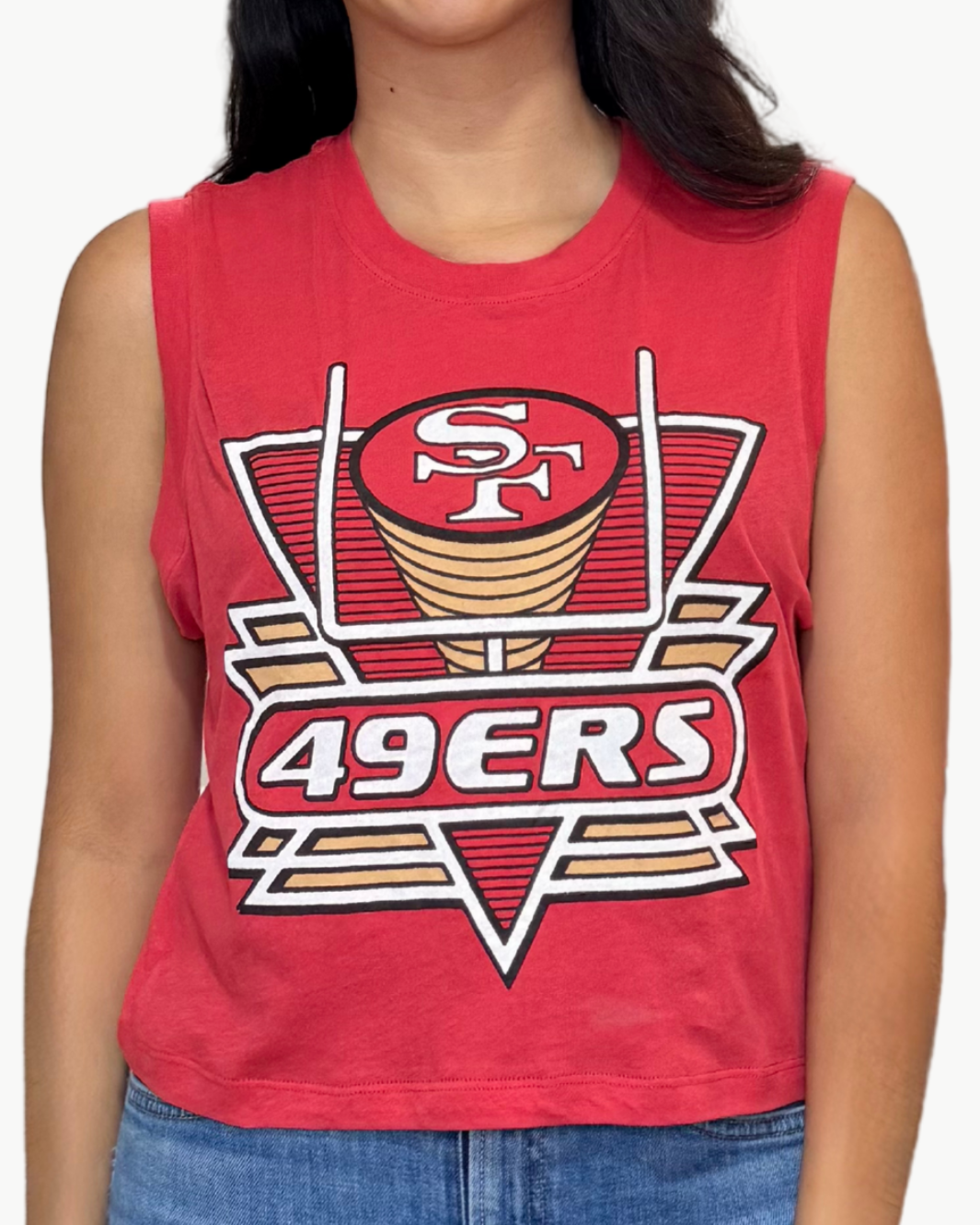 49ERS FIELD GOAL TANK IN LICORICE - Romi Boutique