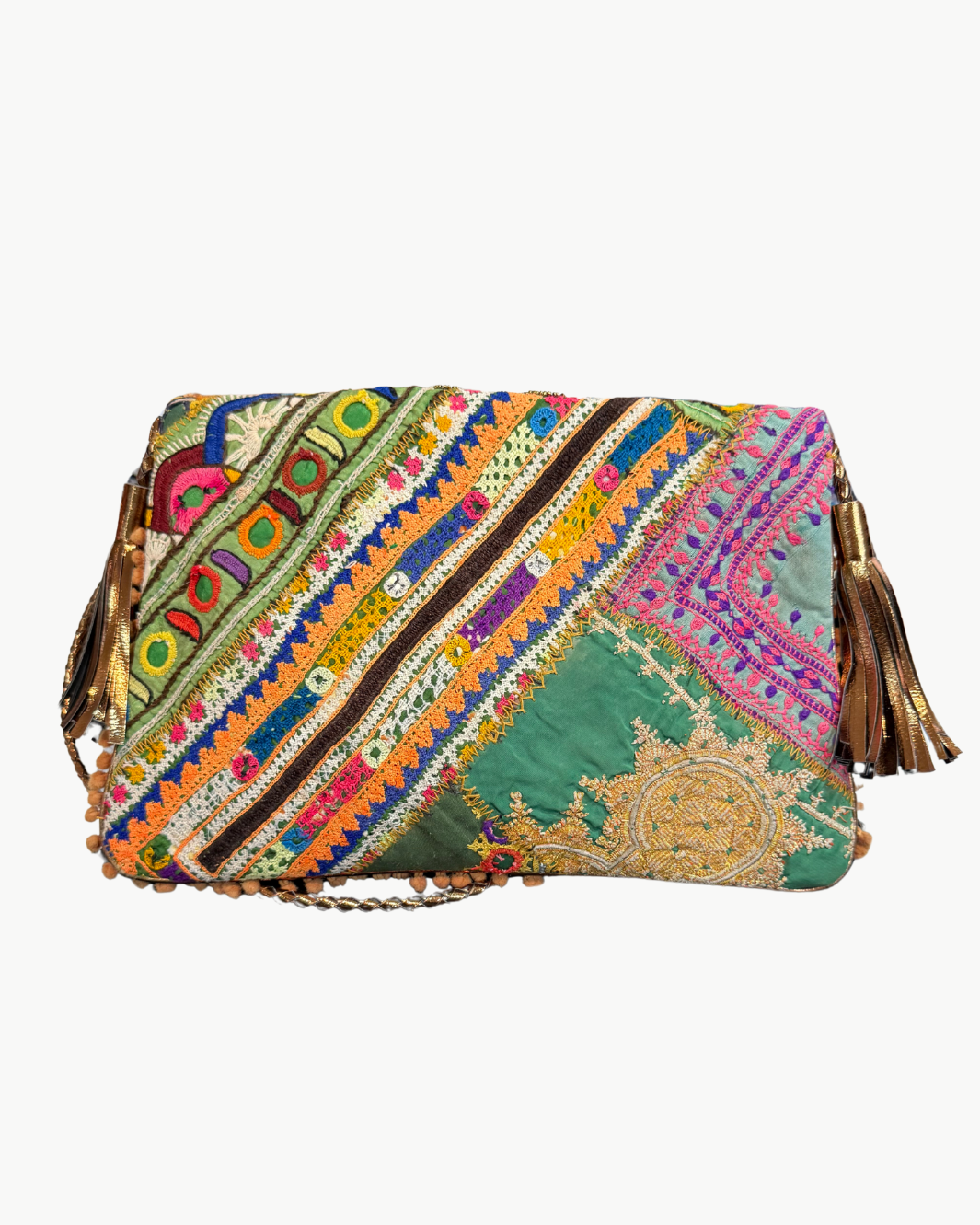 SITARA CLUTCH IN BEIGE