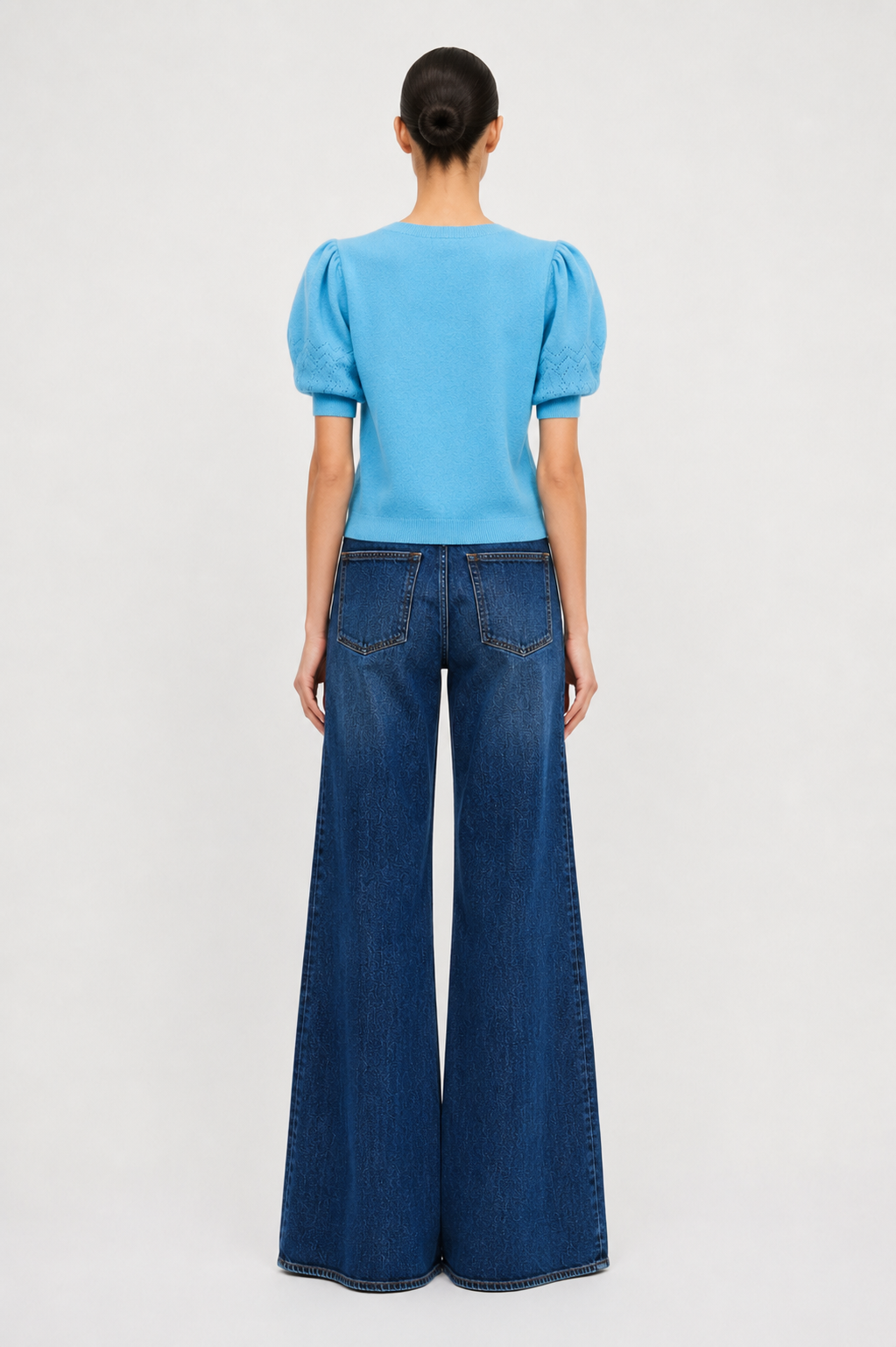 Reina Puff Cashmere Top